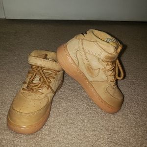 Toddler Nike Wheat Air Force 1s